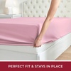 image:imageMellanni Queen Fitted Sheet  Iconic Collection Bedding  Sheets with up to 16 inch Deep Pocket  Soft amp Cooling  Fade amp Stain Resistant  1 PC Queen White1175 Pink