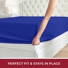 image:imageMellanni Queen Fitted Sheet  Iconic Collection Bedding  Sheets with up to 16 inch Deep Pocket  Soft amp Cooling  Fade amp Stain Resistant  1 PC Queen White1597 Royal Blue