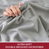 image:imageMellanni Queen Fitted Sheet  Iconic Collection Bedding  Sheets with up to 16 inch Deep Pocket  Soft amp Cooling  Fade amp Stain Resistant  1 PC Queen White1364 Light Gray