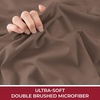 image:imageMellanni Queen Fitted Sheet  Iconic Collection Bedding  Sheets with up to 16 inch Deep Pocket  Soft amp Cooling  Fade amp Stain Resistant  1 PC Queen White1877 Dark Taupe