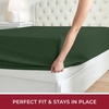 image:imageMellanni Queen Fitted Sheet  Iconic Collection Bedding  Sheets with up to 16 inch Deep Pocket  Soft amp Cooling  Fade amp Stain Resistant  1 PC Queen White1448 Emerald Green