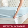 image:imageMellanni Queen Fitted Sheet  Iconic Collection Bedding  Sheets with up to 16 inch Deep Pocket  Soft amp Cooling  Fade amp Stain Resistant  1 PC Queen White1524 Aqua