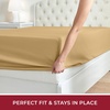 image:imageMellanni Queen Fitted Sheet  Iconic Collection Bedding  Sheets with up to 16 inch Deep Pocket  Soft amp Cooling  Fade amp Stain Resistant  1 PC Queen White1862 Gold