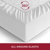 image:imageMellanni Queen Fitted Sheet  Iconic Collection Bedding  Sheets with up to 16 inch Deep Pocket  Soft amp Cooling  Fade amp Stain Resistant  1 PC Queen White1102 White