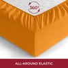 image:imageMellanni Queen Fitted Sheet  Iconic Collection Bedding  Sheets with up to 16 inch Deep Pocket  Soft amp Cooling  Fade amp Stain Resistant  1 PC Queen White1652 Persimmon
