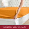 image:imageMellanni Queen Fitted Sheet  Iconic Collection Bedding  Sheets with up to 16 inch Deep Pocket  Soft amp Cooling  Fade amp Stain Resistant  1 PC Queen White1652 Persimmon