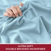 image:imageMellanni Queen Fitted Sheet  Iconic Collection Bedding  Sheets with up to 16 inch Deep Pocket  Soft amp Cooling  Fade amp Stain Resistant  1 PC Queen White1535 Light Blue