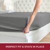 image:imageMellanni Queen Fitted Sheet  Iconic Collection Bedding  Sheets with up to 16 inch Deep Pocket  Soft amp Cooling  Fade amp Stain Resistant  1 PC Queen White1394 Gray