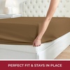 image:imageMellanni Queen Fitted Sheet  Iconic Collection Bedding  Sheets with up to 16 inch Deep Pocket  Soft amp Cooling  Fade amp Stain Resistant  1 PC Queen White1886 Mocha