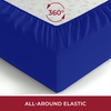 image:imageMellanni Queen Fitted Sheet  Iconic Collection Bedding  Sheets with up to 16 inch Deep Pocket  Soft amp Cooling  Fade amp Stain Resistant  1 PC Queen White1597 Royal Blue
