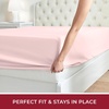 image:imageMellanni Queen Fitted Sheet  Iconic Collection Bedding  Sheets with up to 16 inch Deep Pocket  Soft amp Cooling  Fade amp Stain Resistant  1 PC Queen White1172 Blush Pink