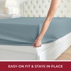 image:imageMellanni Queen Fitted Sheet  Iconic Collection Bedding  Sheets with up to 16 inch Deep Pocket  Soft amp Cooling  Fade amp Stain Resistant  1 PC Queen White1583 Spa Blue