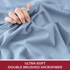 image:imageMellanni Queen Fitted Sheet  Iconic Collection Bedding  Sheets with up to 16 inch Deep Pocket  Soft amp Cooling  Fade amp Stain Resistant  1 PC Queen White1573 Blue Hydrangea