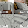 image:imageMellanni Queen Sheet Set  6Piece Iconic Collection Bedding  Including 4 Pillowcases 16Inch Deep Pocket Easy Care Extra Soft Cooling Sheets Brushed Microfiber  Blush Pink1284 Spa Mint