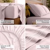 image:imageMellanni Queen Sheet Set  6Piece Iconic Collection Bedding  Including 4 Pillowcases 16Inch Deep Pocket Easy Care Extra Soft Cooling Sheets Brushed Microfiber  Blush Pink1172 Blush Pink