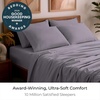 image:imageMellanni Queen Sheet Set  6Piece Iconic Collection Bedding  Including 4 Pillowcases 16Inch Deep Pocket Easy Care Extra Soft Cooling Sheets Brushed Microfiber  Blush Pink1357 Hazy Lilac