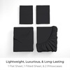 image:imageMellanni Queen Sheet Set  6Piece Iconic Collection Bedding  Including 4 Pillowcases 16Inch Deep Pocket Easy Care Extra Soft Cooling Sheets Brushed Microfiber  Blush Pink1990 Black