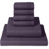 image:imageMellanni Queen Sheet Set  6Piece Iconic Collection Bedding  Including 4 Pillowcases 16Inch Deep Pocket Easy Care Extra Soft Cooling Sheets Brushed Microfiber  White1952 Purple