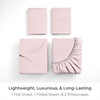 image:imageMellanni Queen Sheet Set  6Piece Iconic Collection Bedding  Including 4 Pillowcases 16Inch Deep Pocket Easy Care Extra Soft Cooling Sheets Brushed Microfiber  Blush Pink1172 Blush Pink