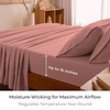 image:imageMellanni Queen Sheet Set  6Piece Iconic Collection Bedding  Including 4 Pillowcases 16Inch Deep Pocket Easy Care Extra Soft Cooling Sheets Brushed Microfiber  White1621 Coral