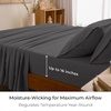 image:imageMellanni Queen Sheet Set  6Piece Iconic Collection Bedding  Including 4 Pillowcases 16Inch Deep Pocket Easy Care Extra Soft Cooling Sheets Brushed Microfiber  Blush Pink1394 Gray