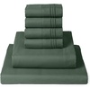 image:imageMellanni Queen Sheet Set  6Piece Iconic Collection Bedding  Including 4 Pillowcases 16Inch Deep Pocket Easy Care Extra Soft Cooling Sheets Brushed Microfiber  White1448 Emerald Green