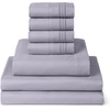 image:imageMellanni Queen Sheet Set  6Piece Iconic Collection Bedding  Including 4 Pillowcases 16Inch Deep Pocket Easy Care Extra Soft Cooling Sheets Brushed Microfiber  Blush Pink1335 Lavender