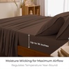 image:imageMellanni Queen Sheet Set  6Piece Iconic Collection Bedding  Including 4 Pillowcases 16Inch Deep Pocket Easy Care Extra Soft Cooling Sheets Brushed Microfiber  Blush Pink1887 Brown