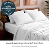 image:imageMellanni Queen Sheet Set  6Piece Iconic Collection Bedding  Including 4 Pillowcases 16Inch Deep Pocket Easy Care Extra Soft Cooling Sheets Brushed Microfiber  White1102 White