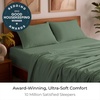 image:imageMellanni Queen Sheet Set  6Piece Iconic Collection Bedding  Including 4 Pillowcases 16Inch Deep Pocket Easy Care Extra Soft Cooling Sheets Brushed Microfiber  Blush Pink1436 Sage