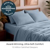 image:imageMellanni Queen Sheet Set  6Piece Iconic Collection Bedding  Including 4 Pillowcases 16Inch Deep Pocket Easy Care Extra Soft Cooling Sheets Brushed Microfiber  Blush Pink1573 Blue Hydrangea