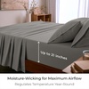 image:imageMellanni Queen Sheet Set  6Piece Iconic Collection Bedding  Including 4 Pillowcases 16Inch Deep Pocket Easy Care Extra Soft Cooling Sheets Brushed Microfiber  Blush Pink1875 Taupe