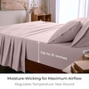 image:imageMellanni Queen Sheet Set  6Piece Iconic Collection Bedding  Including 4 Pillowcases 16Inch Deep Pocket Easy Care Extra Soft Cooling Sheets Brushed Microfiber  Blush Pink1172 Blush Pink