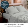 image:imageMellanni Queen Sheet Set  6Piece Iconic Collection Bedding  Including 4 Pillowcases 16Inch Deep Pocket Easy Care Extra Soft Cooling Sheets Brushed Microfiber  White1284 Spa Mint
