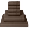 image:imageMellanni Queen Sheet Set  6Piece Iconic Collection Bedding  Including 4 Pillowcases 16Inch Deep Pocket Easy Care Extra Soft Cooling Sheets Brushed Microfiber  Blush Pink1887 Brown