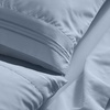 image:imageMellanni Queen Sheet Set  6Piece Iconic Collection Bedding  Including 4 Pillowcases 16Inch Deep Pocket Easy Care Extra Soft Cooling Sheets Brushed Microfiber  White1573 Blue Hydrangea