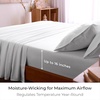 image:imageMellanni Queen Sheet Set  6Piece Iconic Collection Bedding  Including 4 Pillowcases 16Inch Deep Pocket Easy Care Extra Soft Cooling Sheets Brushed Microfiber  White1102 White