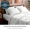 image:imageMellanni Queen Sheet Set  6Piece Iconic Collection Bedding  Including 4 Pillowcases 16Inch Deep Pocket Easy Care Extra Soft Cooling Sheets Brushed Microfiber  White1126 Ivory