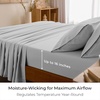 image:imageMellanni Queen Sheet Set  6Piece Iconic Collection Bedding  Including 4 Pillowcases 16Inch Deep Pocket Easy Care Extra Soft Cooling Sheets Brushed Microfiber  Blush Pink1364 Light Gray