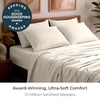 image:imageMellanni Queen Sheet Set  6Piece Iconic Collection Bedding  Including 4 Pillowcases 16Inch Deep Pocket Easy Care Extra Soft Cooling Sheets Brushed Microfiber  White1128 Golden Ivory