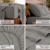 image:imageMellanni Queen Sheet Set  6Piece Iconic Collection Bedding  Including 4 Pillowcases 16Inch Deep Pocket Easy Care Extra Soft Cooling Sheets Brushed Microfiber  Blush Pink1875 Taupe