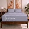 image:imageMellanni Queen Sheet Set  6Piece Iconic Collection Bedding  Including 4 Pillowcases 16Inch Deep Pocket Easy Care Extra Soft Cooling Sheets Brushed Microfiber  White1335 Lavender