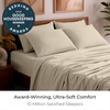 image:imageMellanni Queen Sheet Set  6Piece Iconic Collection Bedding  Including 4 Pillowcases 16Inch Deep Pocket Easy Care Extra Soft Cooling Sheets Brushed Microfiber  Blush Pink1812 Beige