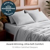 image:imageMellanni Queen Sheet Set  6Piece Iconic Collection Bedding  Including 4 Pillowcases 16Inch Deep Pocket Easy Care Extra Soft Cooling Sheets Brushed Microfiber  Blush Pink1364 Light Gray