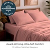 image:imageMellanni Queen Sheet Set  6Piece Iconic Collection Bedding  Including 4 Pillowcases 16Inch Deep Pocket Easy Care Extra Soft Cooling Sheets Brushed Microfiber  Blush Pink1621 Coral