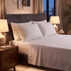 image:imageMellanni Queen Sheet Set  6Piece Iconic Collection Bedding  Including 4 Pillowcases 16Inch Deep Pocket Easy Care Extra Soft Cooling Sheets Brushed Microfiber  Blush Pink1102 White