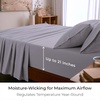 image:imageMellanni Queen Sheet Set  6Piece Iconic Collection Bedding  Including 4 Pillowcases 16Inch Deep Pocket Easy Care Extra Soft Cooling Sheets Brushed Microfiber  White1335 Lavender