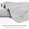 image:imageMellanni Queen Size Flat Sheet  Iconic Collection Bedding  Hotel Luxury Extra Soft Cooling  Wrinkle Fade Stain Resistant  1 Flat Sheet Only Queen White1363 Light Gray