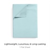 image:imageMellanni Queen Size Flat Sheet  Iconic Collection Bedding  Hotel Luxury Extra Soft Cooling  Wrinkle Fade Stain Resistant  1 Flat Sheet Only Queen White1523 Aqua
