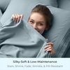 image:imageMellanni Queen Size Flat Sheet  Iconic Collection Bedding  Hotel Luxury Extra Soft Cooling  Wrinkle Fade Stain Resistant  1 Flat Sheet Only Queen White1582 Spa Blue